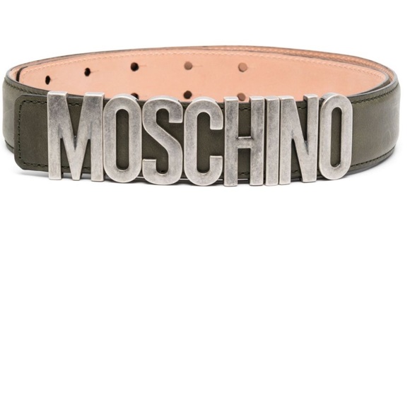 NEW!!! Moschino Olive Green Belt - Picture 1 of 9